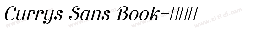 Currys Sans Book字体转换